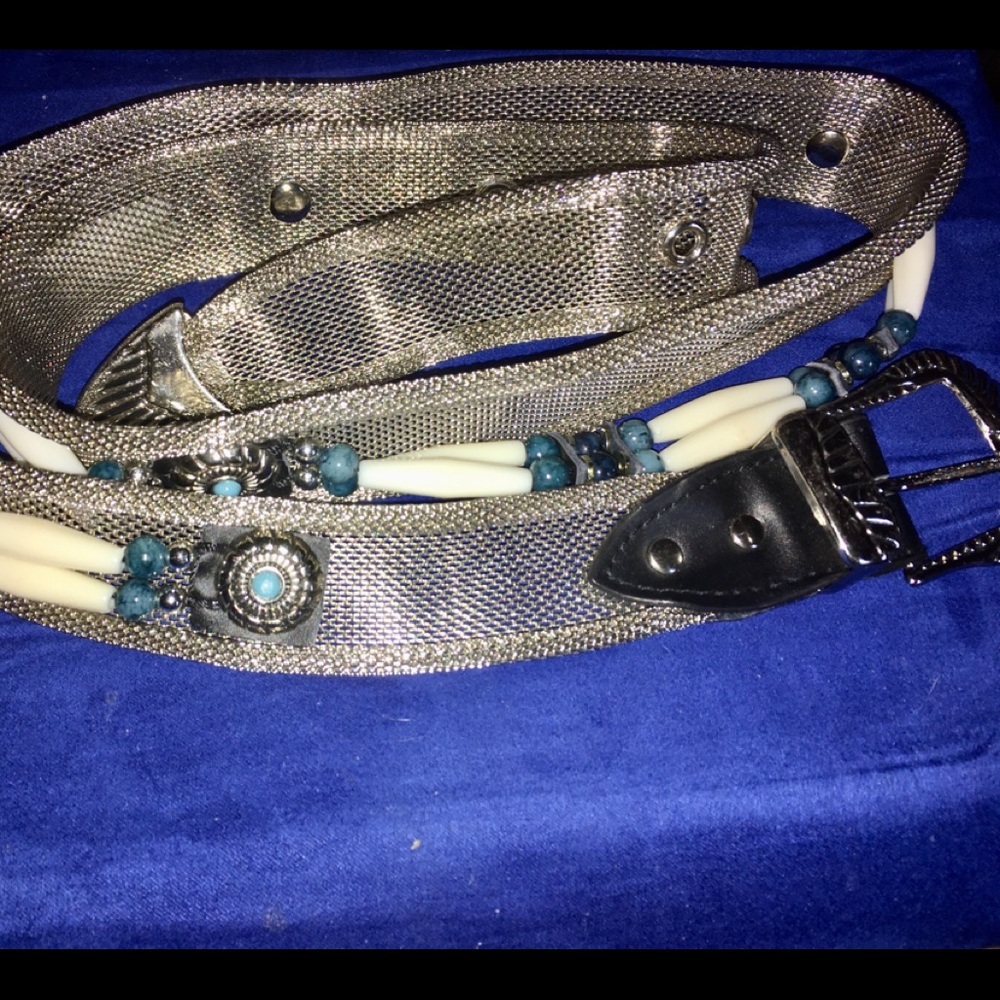 Boston proper Silver & Navajo belt